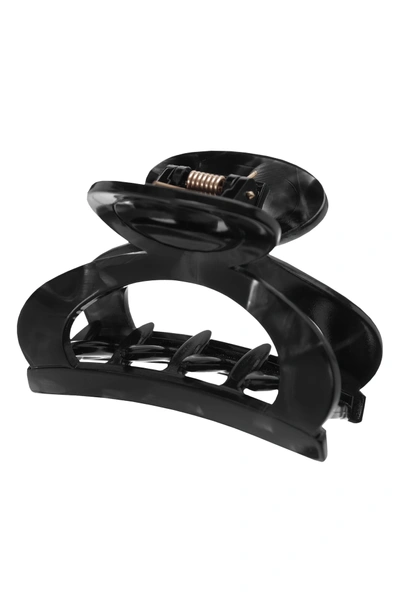 France Luxe Cutout Jaw Clip In Nacro Black