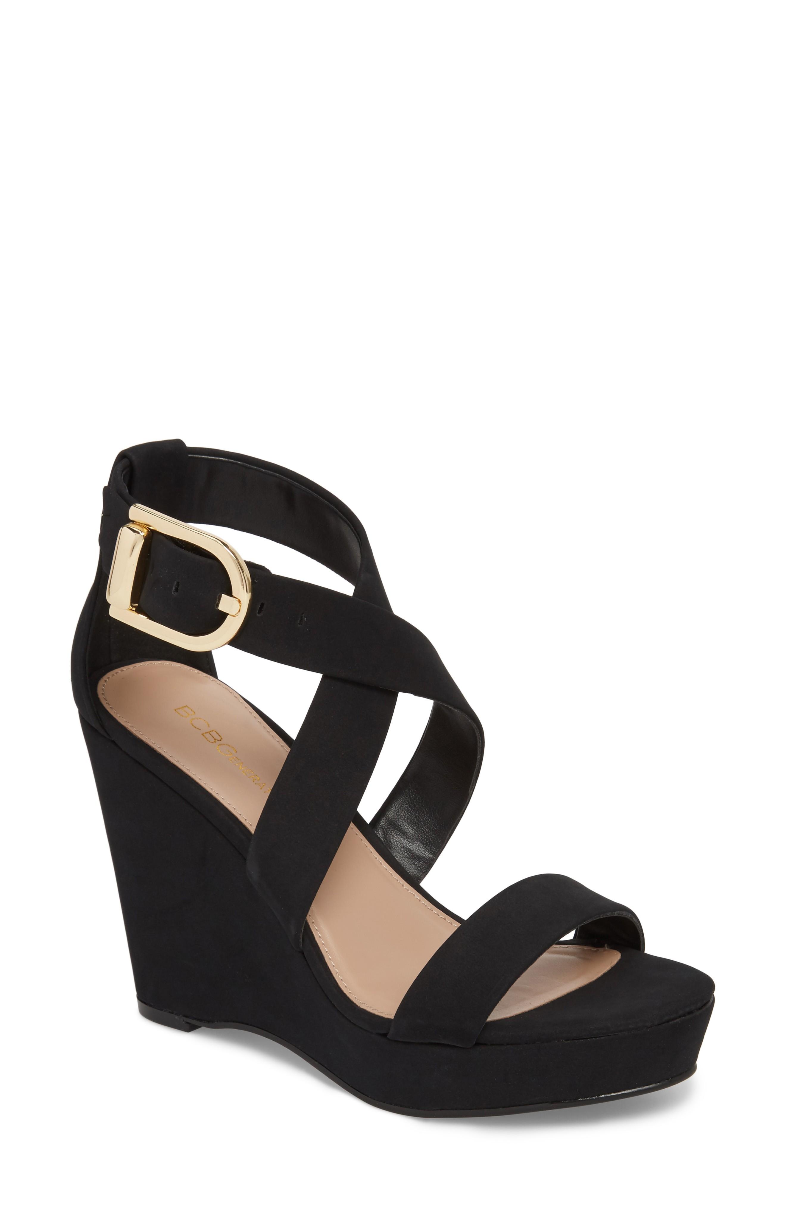 bcbgeneration jae platform wedge sandals