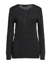 Exte Woman Sweater Charcoal Size Onesize Acrylic, Wool In Grey