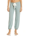 Eberjey Crop Knit Lounge Pants In Moss