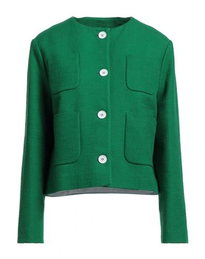 P.a.r.o.s.h P. A.r. O.s. H. Woman Suit Jacket Green Size S Cotton