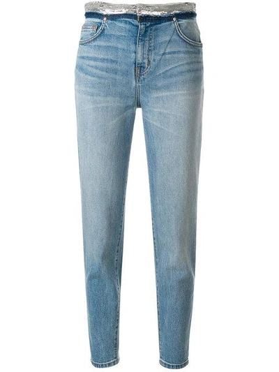 Iro Skinny High Rise Jeans In Blue