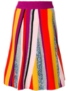 Kenzo Broken Stripes Knit Skirt