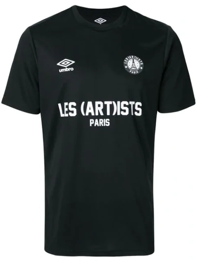 Les Artists Les (art)ists Logo Printed T-shirt In Black