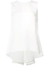 Adam Lippes Rear Bow Tie Blouse - White