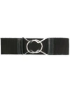 Mm6 Maison Margiela Elastic Belt In Black