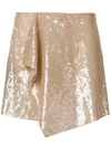 Alberta Ferretti Asymmetric Sequin Skirt