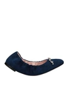 Lancel Woman Ballet Flats Bright Blue Size 6 Soft Leather