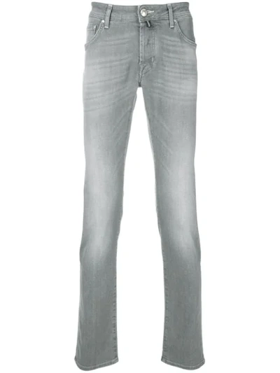 Jacob Cohen Slim Fit Jeans In Grey