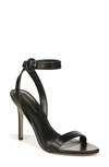 Veronica Beard Darcelle Leather Ankle-strap Sandals In Black