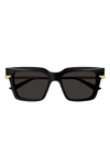 Bottega Veneta Acetate Cat-eye Sunglasses In Black