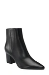 Marc Fisher Ltd Yale Leather Pointed Chelsea Booties In Black 01