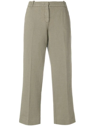 Kiltie Casual Cropped Trousers - Neutrals