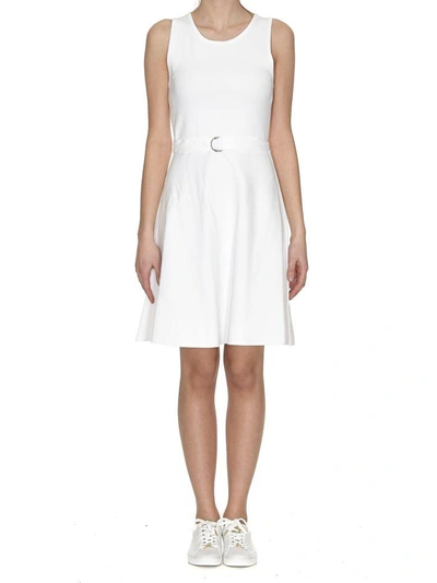 Michael Kors Fit And Flare Dress In White