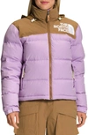 The North Face '92 Low-fi Hi-tek Nuptse 700 Fill Power Down Jacket In Lupine/ Utility Brown