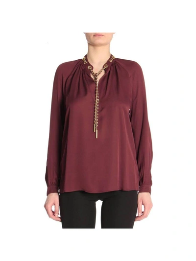 Michael Michael Kors Top Top Women  In Burgundy