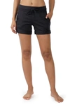 90 Degree By Reflex Hacci Knit Shorts In Heather Navy