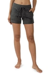 90 Degree By Reflex Hacci Knit Shorts In Heather Olive