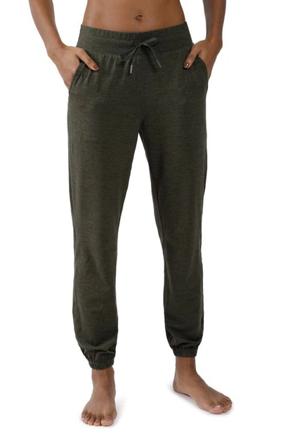 90 Degree By Reflex Heathered Slim Joggers In Heather Olive