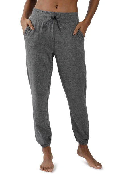 90 Degree By Reflex Heathered Slim Joggers In Heather Charcoal