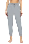 90 Degree By Reflex Woven Cargo Joggers In Frost Gray