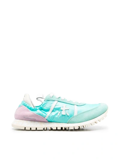 Premiata Seand Sneakers In Turquoise