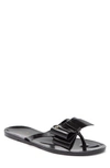 Kate Spade Jayla Bow Flip Flop Sandal In Black