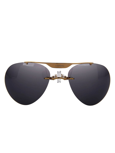 Coperni Black & Gold Clip-on Sunglasses
