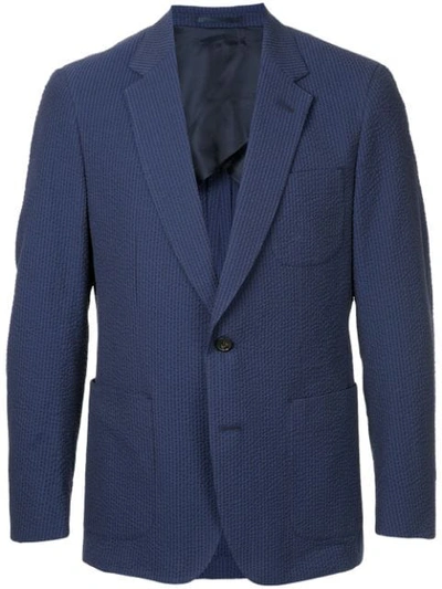 Gieves & Hawkes Formal Fitted Blazer In Blue