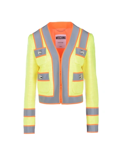 Moschino Sartorial Jacket In Yellow