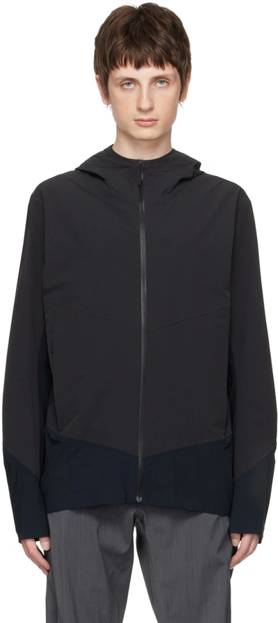 Veilance Secant Comp Hooded Jacket In Black