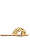 Raye Ziggy Sandal In Gold