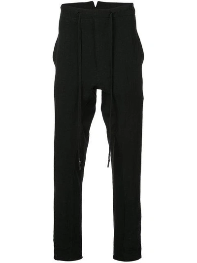 Nude Drawstring Trousers In Black