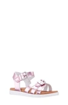 Nina Girls' Lacey Strappy Sandals - Toddler, Little Kid, Big Kid In Pink Metallic
