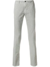Incotex Skinny Chino Trousers In Grey