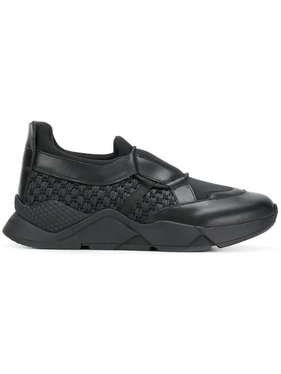Robert Clergerie‎ SALVY Shoes Mens Size 10.5 Black Slip On Leather Sneaker New Men main image 2