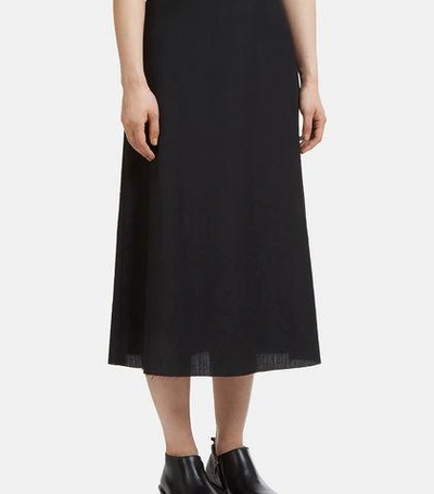 Yang Li A-line Raw Edge Skirt In Black