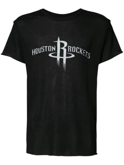 The Elder Statesman The Elder Staterman X Nba Houston Rockets Tee Shirt In Black