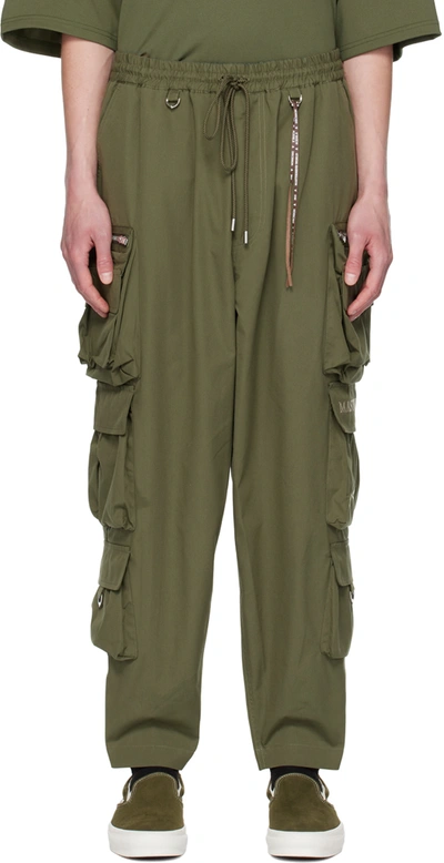 Mastermind Japan Mid-rise Tapered Leg Trousers In Khaki