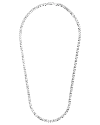 Italian Silver Miami Cuban Link Necklace