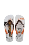 Havaianas Kids' 'star Wars™' Flip Flop In Begonia Orange