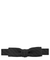 Gucci Silk Bow Tie In Black