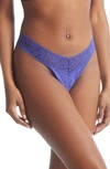 Hanky Panky Low-rise Organic Cotton Thong In Multicolor