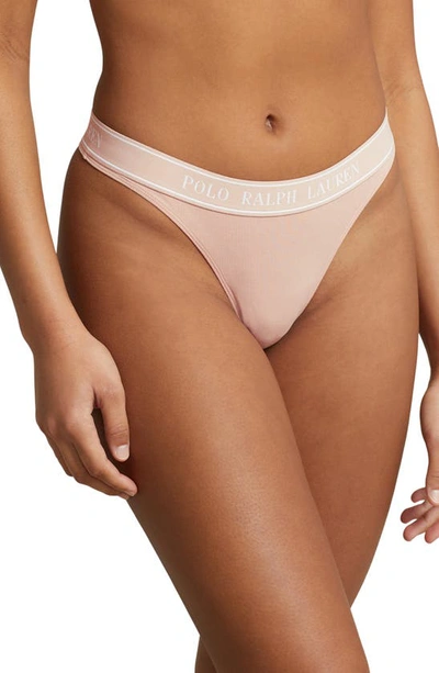 Polo Ralph Lauren Mid Rise Thong In Clay