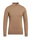 Takeshy Kurosawa Man Turtleneck Camel Size Xxl Wool, Acrylic In Beige