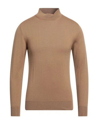 Takeshy Kurosawa Man Turtleneck Camel Size Xxl Wool, Acrylic In Beige