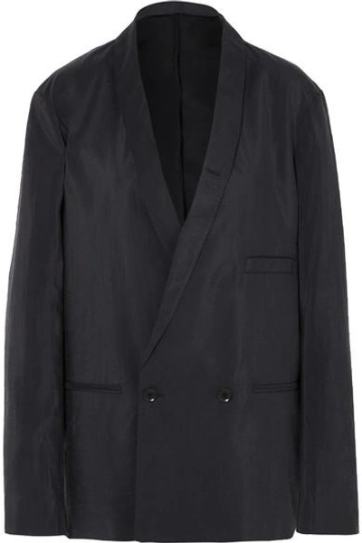 Lemaire Double-breasted Silk-blend Blazer