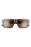 Bottega Veneta 55mm Square Sunglasses In Avana