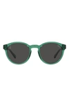 Polo Ralph Lauren 51mm Round Sunglasses In Green