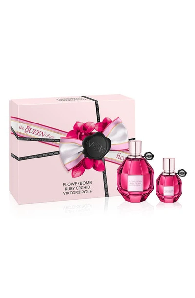Viktor & Rolf Flowerbomb Ruby Orchid Eau De Parfum Set Usd $276 Value